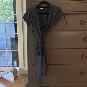 Banana Republic wrap teal dress size 2